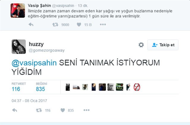 Vasip Şahin tatili açıkladı caps'ler patladı