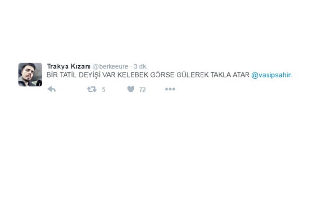 Vasip Şahin tatili açıkladı caps'ler patladı