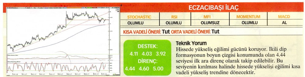 22 hisselik teknik analiz