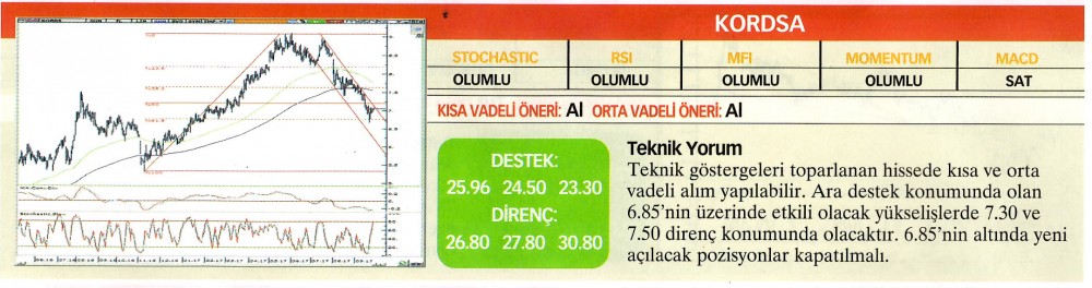 22 hisselik teknik analiz