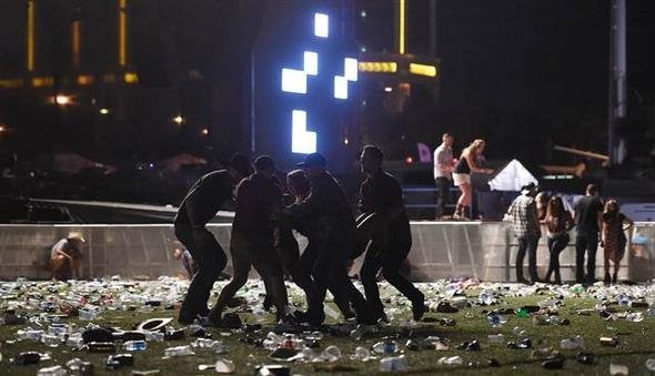 Las Vegas'taki konsere silahlı saldırıdan ilk görüntüler