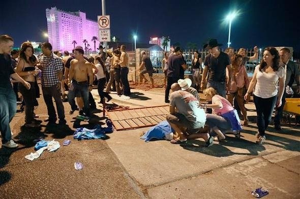 Las Vegas'taki konsere silahlı saldırıdan ilk görüntüler