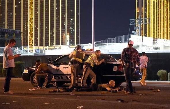 Las Vegas'taki konsere silahlı saldırıdan ilk görüntüler