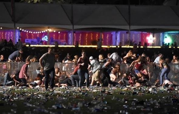 Las Vegas'taki konsere silahlı saldırıdan ilk görüntüler