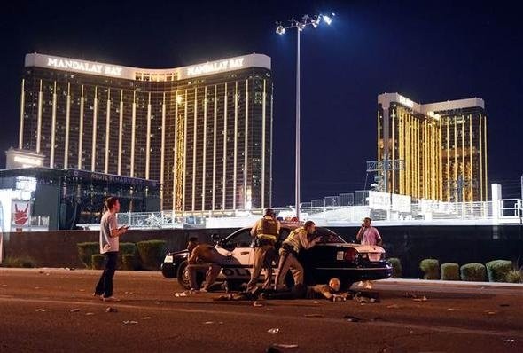 Las Vegas'taki konsere silahlı saldırıdan ilk görüntüler