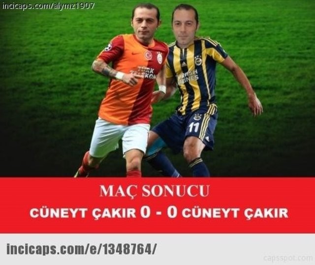 Galatasaray-Fenerbahçe maçı Caps'leri