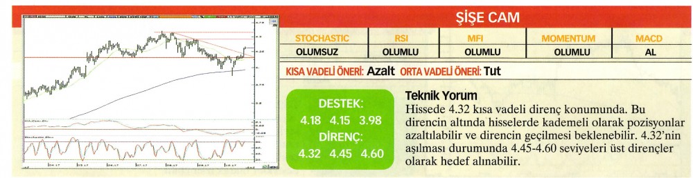 22 hisselik teknik analiz