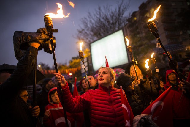 Cumhuriyet Bayramı kutlamaları gece zirve yaptı