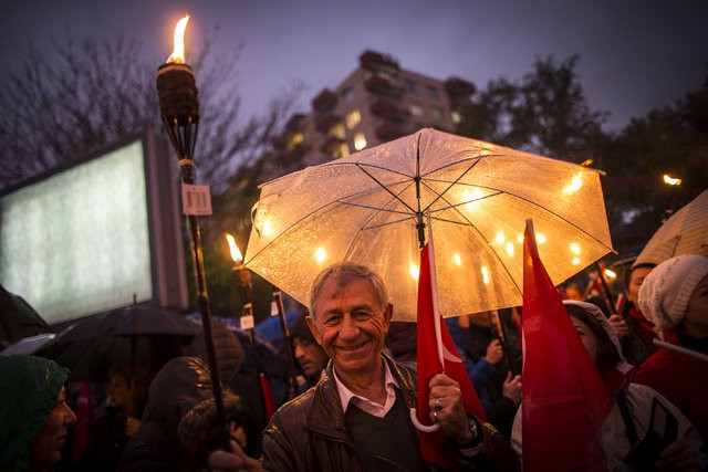 Cumhuriyet Bayramı kutlamaları gece zirve yaptı