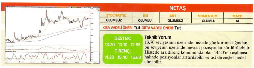 22 hisselik teknik analiz