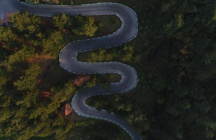 Burası Türkiye! Yılan değil karayolu