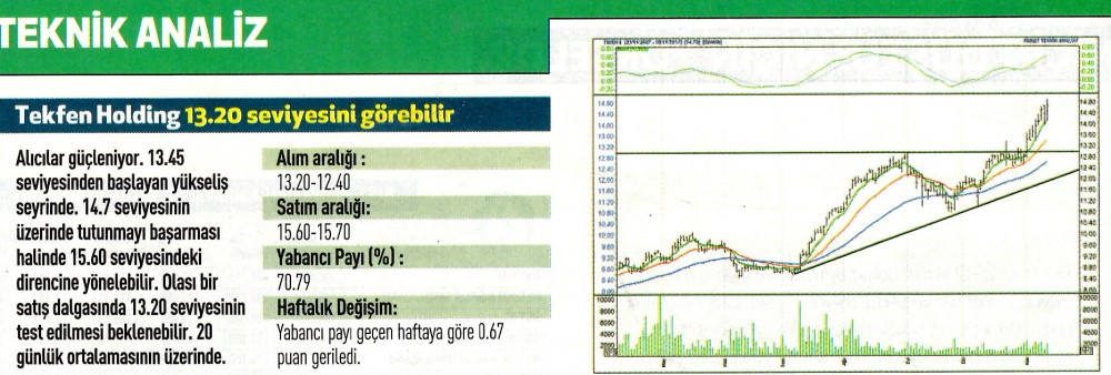 17 hisselik teknik analiz