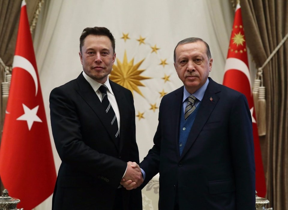 Erdoğan Elon Musk ile bir araya geldi