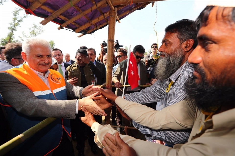 Yıldırım'dan Arakanlı Müslümanların Yaşadığı Kampa Ziyaret! İşte o kareler...