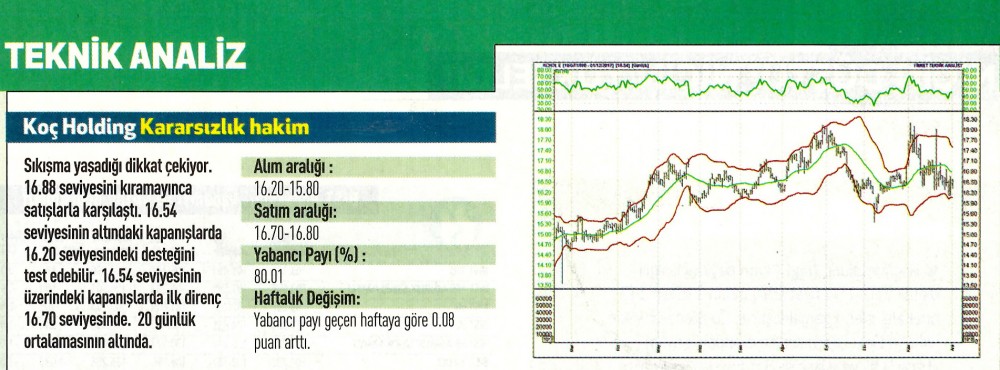 17 hisselik teknik analiz