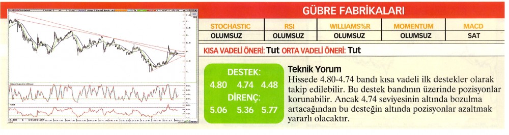 22 hisselik teknik analiz