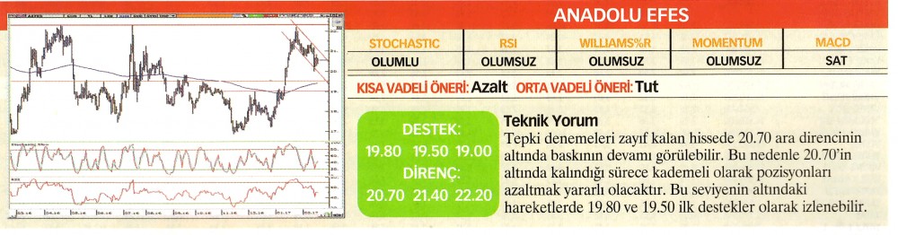 22 hisselik teknik analiz