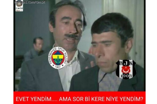 Beşiktaş - Fenerbahçe derbi capsleri...