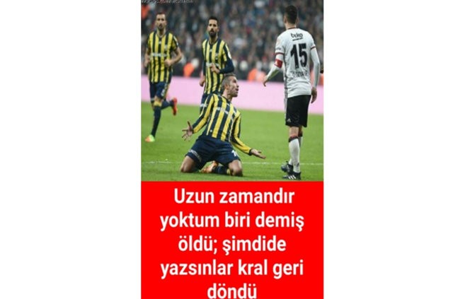 Beşiktaş - Fenerbahçe derbi capsleri...