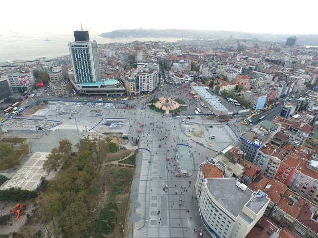 İşte cami yapılınca Taksim'in görünüşü