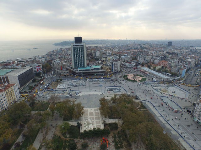 İşte cami yapılınca Taksim'in görünüşü