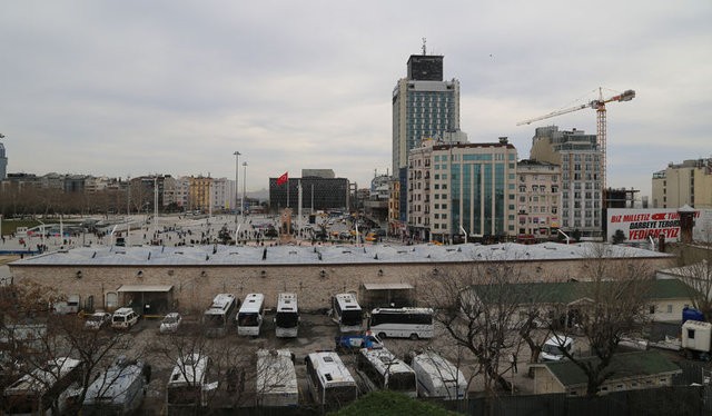 İşte cami yapılınca Taksim'in görünüşü