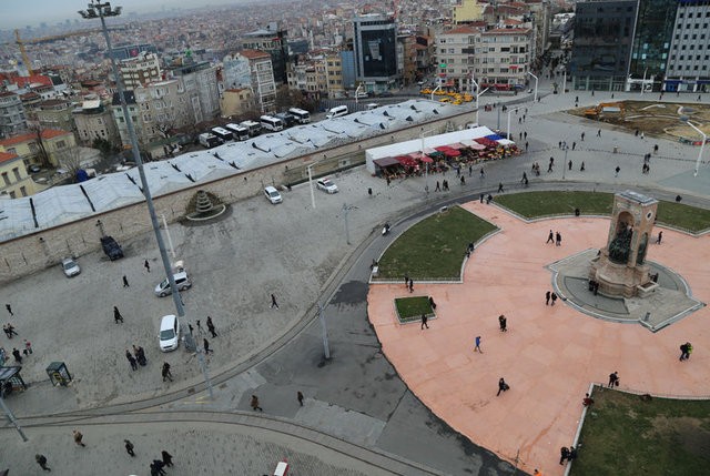 İşte cami yapılınca Taksim'in görünüşü