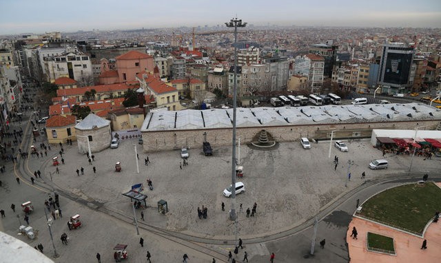 İşte cami yapılınca Taksim'in görünüşü