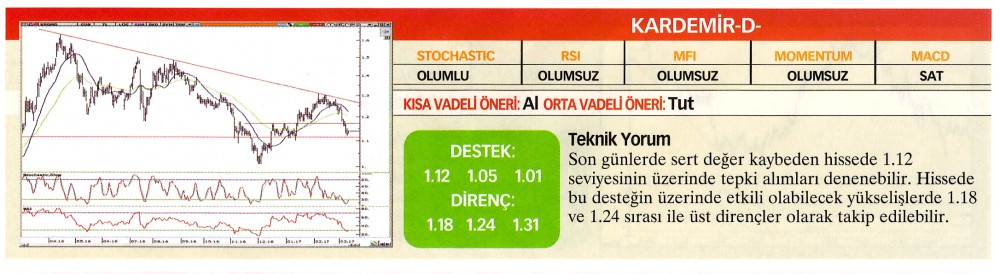 22 hisselik teknik analiz