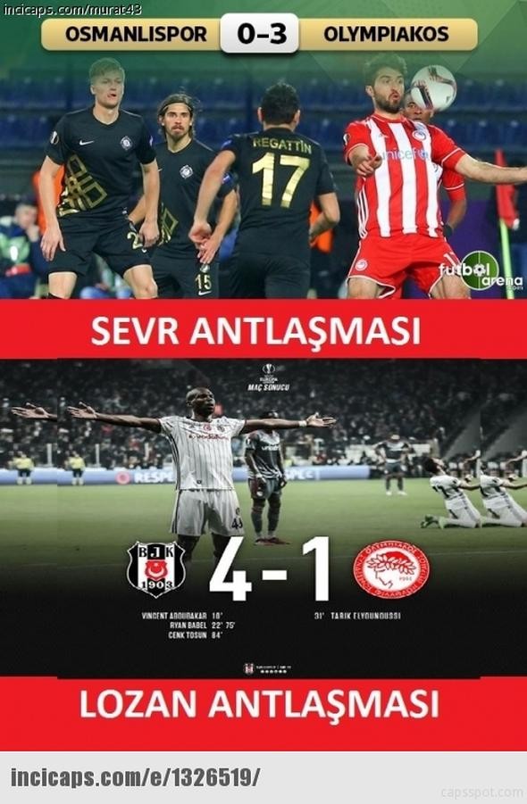 Beşiktaş'ın Olympiakos zaferi sosyal medyayı salladı