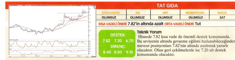 22 hisselik teknik analiz