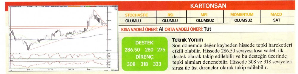 22 hisselik teknik analiz