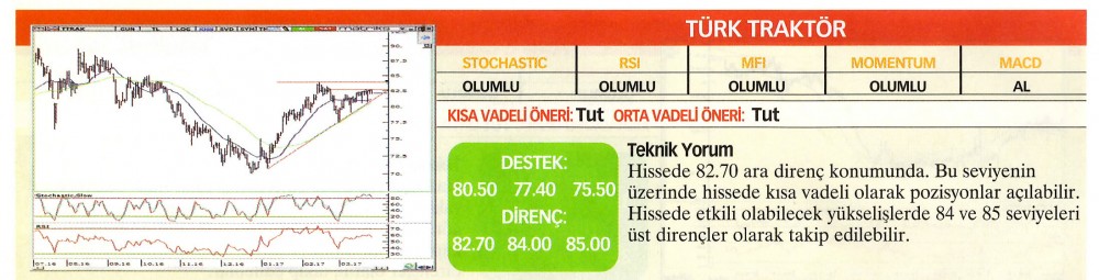 22 hisselik teknik analiz