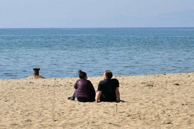 Deniz sezonunu erken açtılar