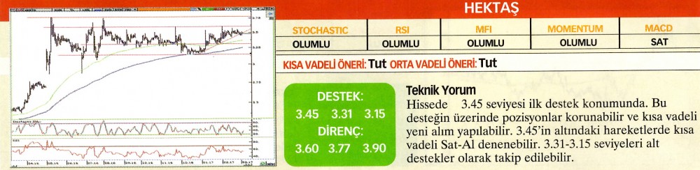 22 hisselik teknik analiz