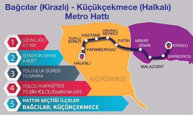 İstanbul'a 5 yeni metro hattı