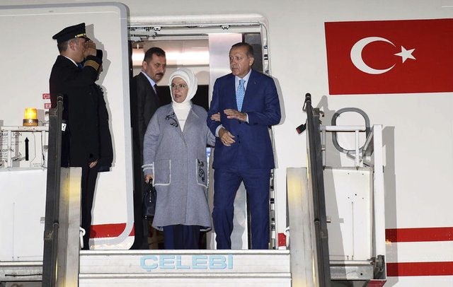 Erdoğan'a Hindistan'da coşkulu karşılama