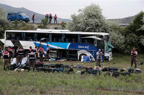 Ankara'daki korkunç kazadan ilk görüntüler