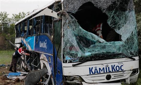 Ankara'daki korkunç kazadan ilk görüntüler