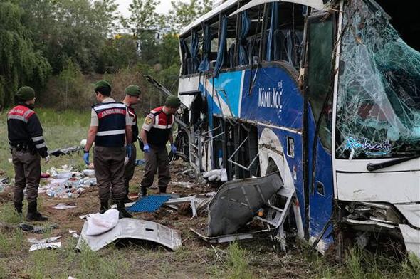 Ankara'daki korkunç kazadan ilk görüntüler