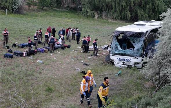 Ankara'daki korkunç kazadan ilk görüntüler