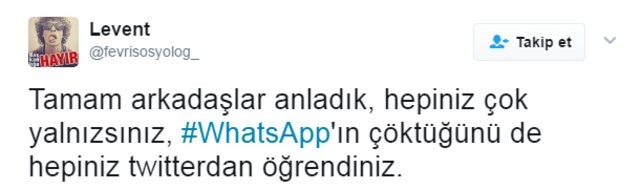 WhatsApp'ın çöküşüyle espri fırtınası başladı