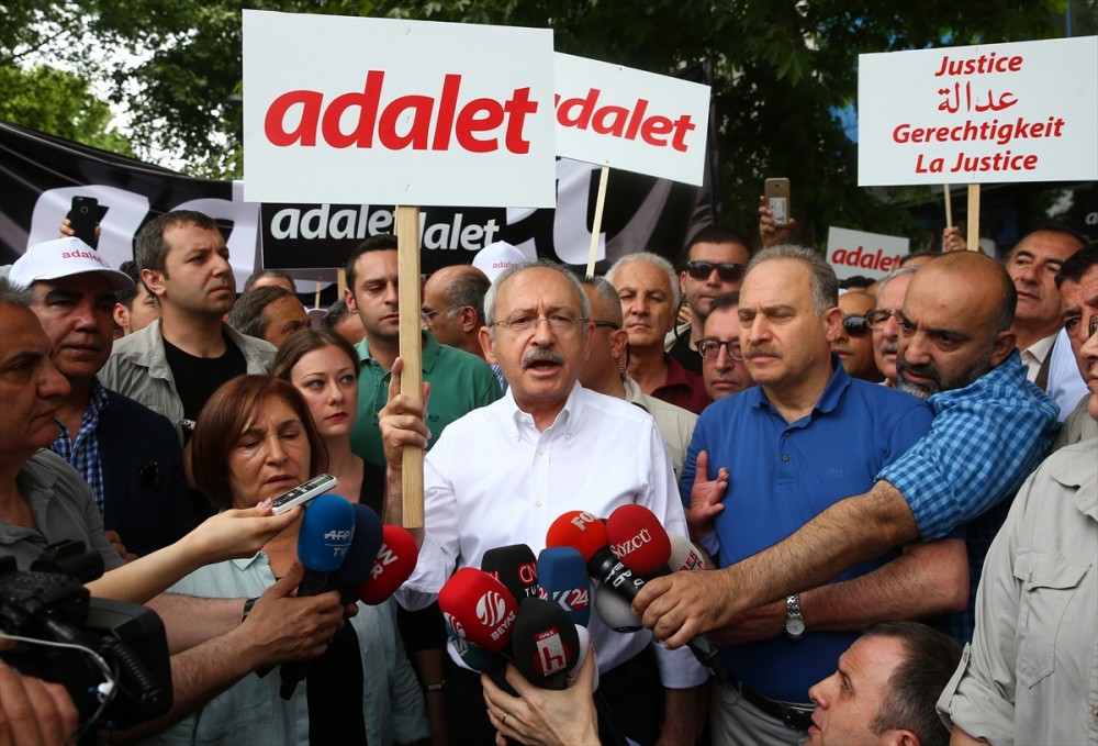 İşte Kılıçdaroğlu'nun adalet yürüyüşünden ilk görüntüler