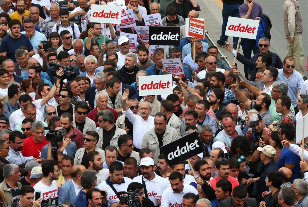 İşte Kılıçdaroğlu'nun adalet yürüyüşünden ilk görüntüler