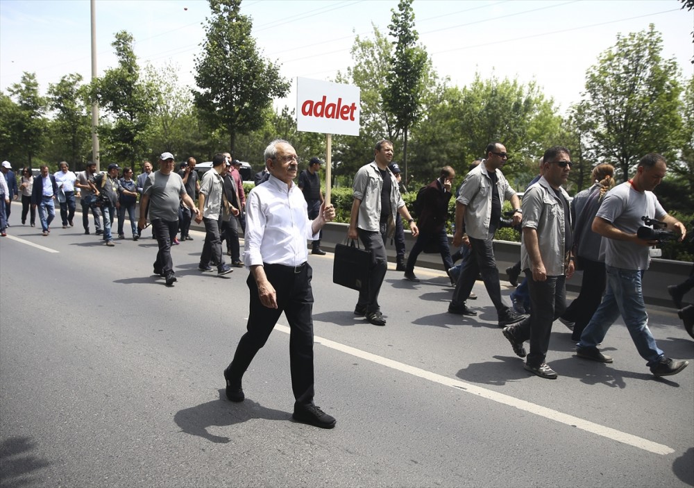 İşte Kılıçdaroğlu'nun adalet yürüyüşünden ilk görüntüler