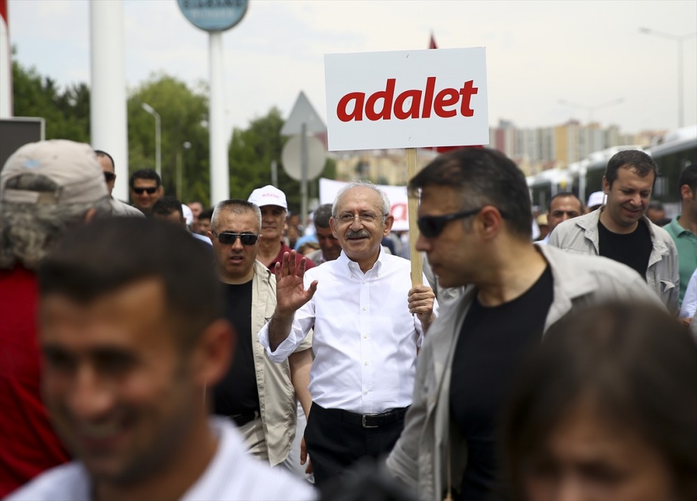 İşte Kılıçdaroğlu'nun adalet yürüyüşünden ilk görüntüler