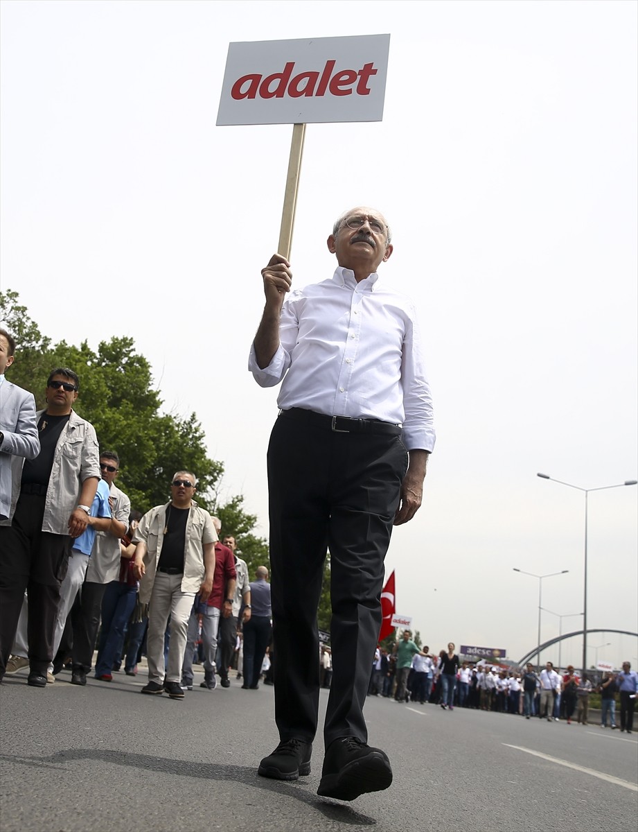 İşte Kılıçdaroğlu'nun adalet yürüyüşünden ilk görüntüler