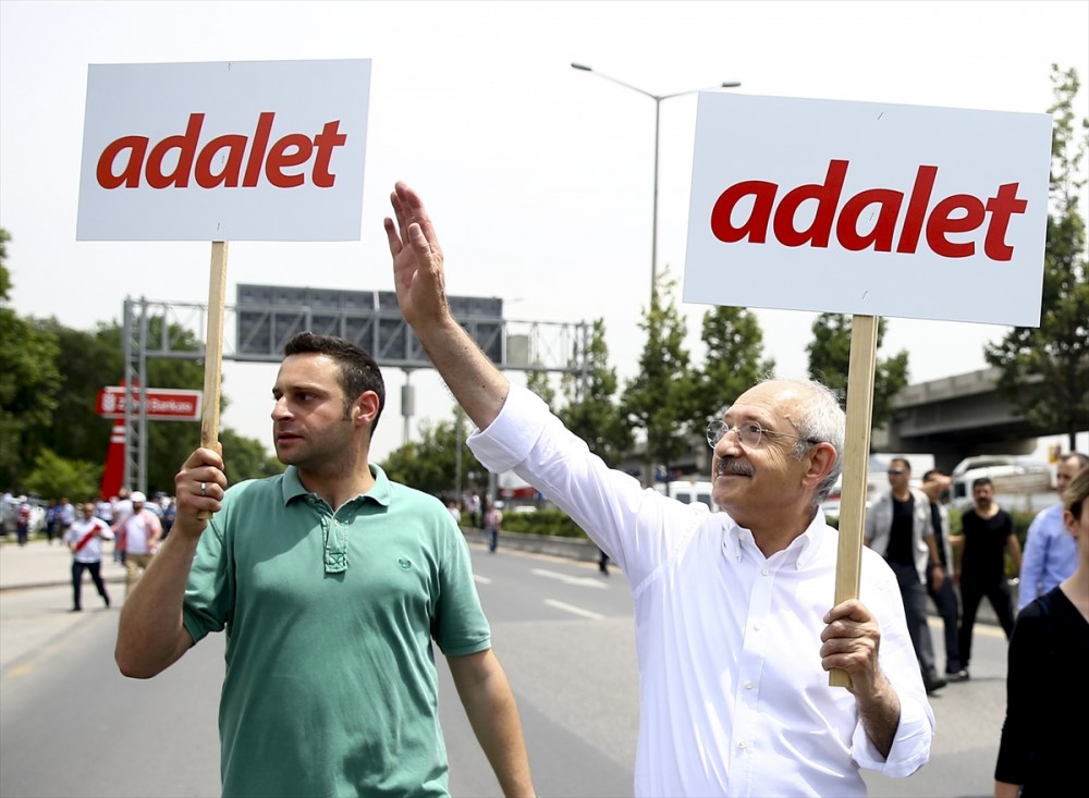 İşte Kılıçdaroğlu'nun adalet yürüyüşünden ilk görüntüler