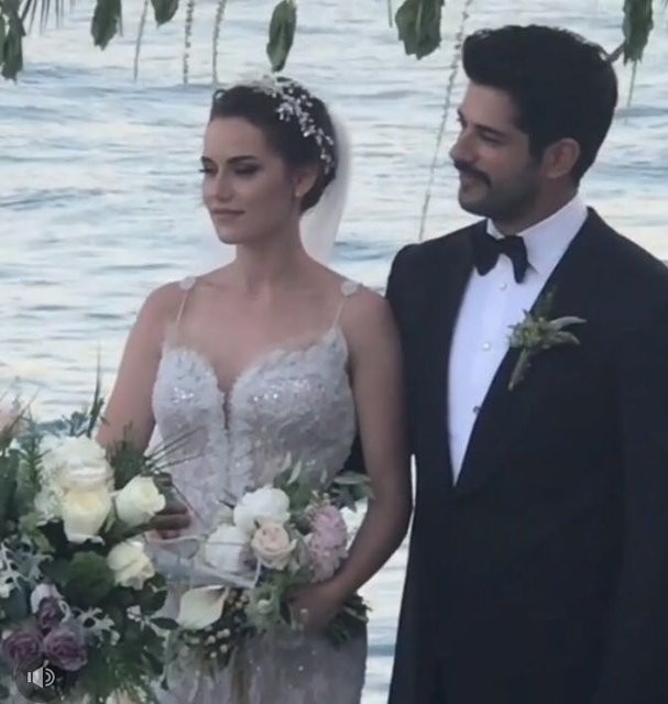 Evcen ve Özçivit'in düğününden ilk kareler