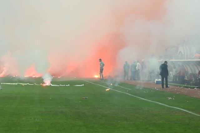 Eskişehirspor - Göztepe finalinde oyunun durduğu anlar!